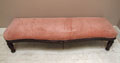 antique upholstered bench / settle